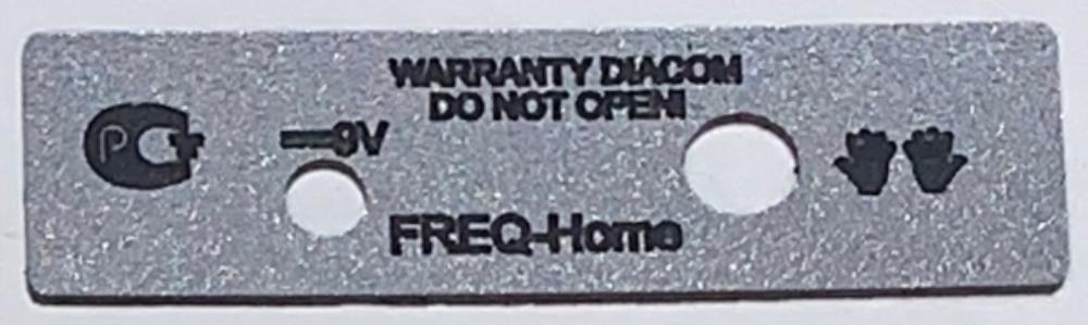 Nameplate for SOLO-FREQ-Home